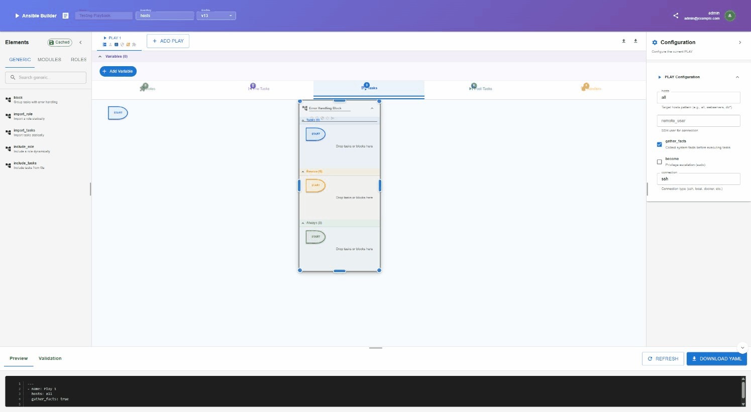 Bloc avec rescue/always